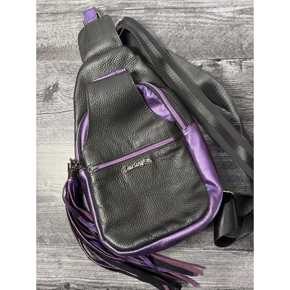 Darlington Leather Crossbody Hobo Bag - Picture 2 of 6